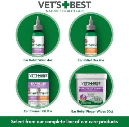 Vet's Best Dog Ear Relief Wash, No-Alcohol, Wax Control, No-Sting, 16 oz - Image 6