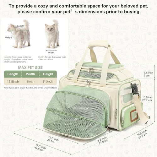 Airline-Approved Soft Travel Pet Carrier for Small Cats and Dogs - Image 2