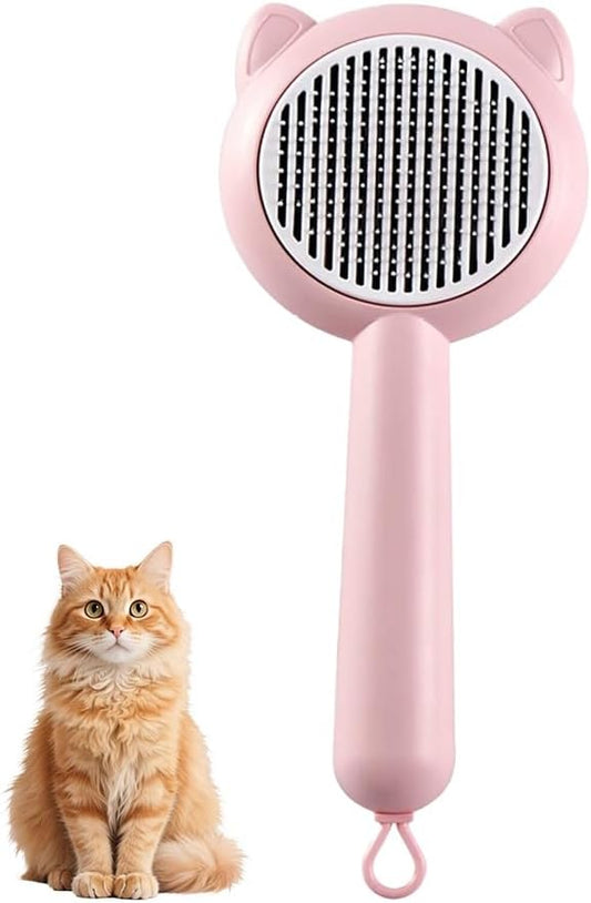 Cat Brush Dog Brush, Self Cleaning Slicker Brush, Suitable for Shedding & Haired Pets, Shedding Hair Removal Tool for Indoor Cats and Dogs, Easy to Clean by Unknown