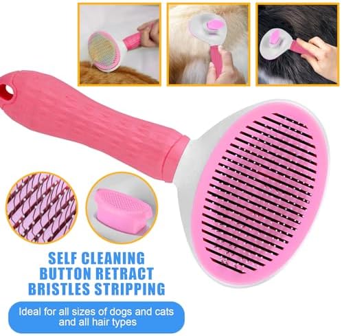 Complete Pet Grooming Solution by Dog - 9PCS Kit with Slicker Brush, Deshedding Tool, and Grooming Comb for All Breeds and Sizes, Promotes Healthy Skin and Coat - Image 5