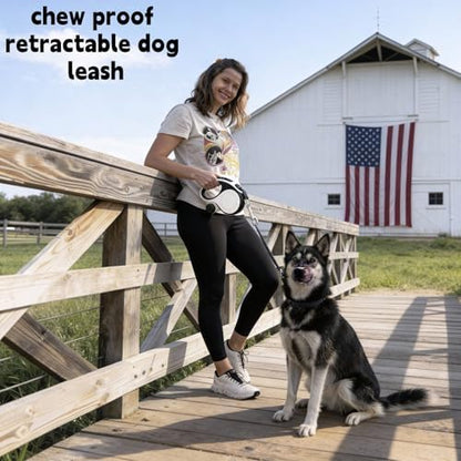 26 ft Retractable Dog Leash for Large Dogs, Steel Extender - Image 6
