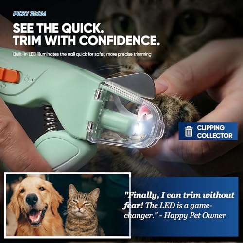 2-in-1 Dog & Cat Nail Clippers and Grinder with LED Light - Image 3