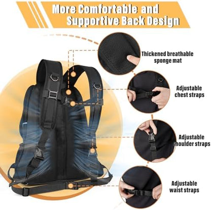 YUDODO Dog Front Carrier Backpack, Adjustable Breathable Dog Backpack - Image 5