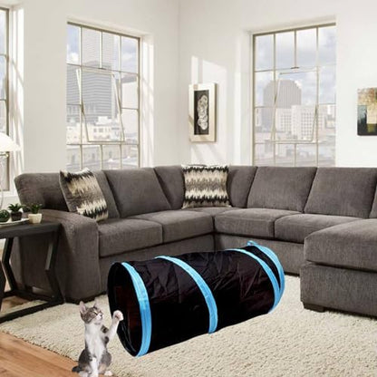 iCAGY Cat Tunnel for Indoor Small Cats Kittens Rabbits, Foldable Tube Toys - Image 2