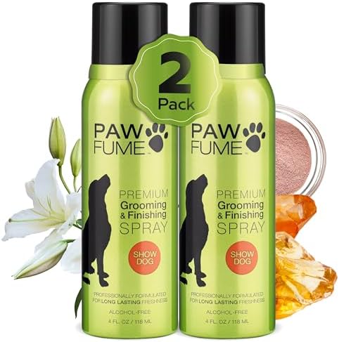 PAWFUME Dog Perfume Spray Long Lasting, Show Dog, 2-Pack by Pawfume