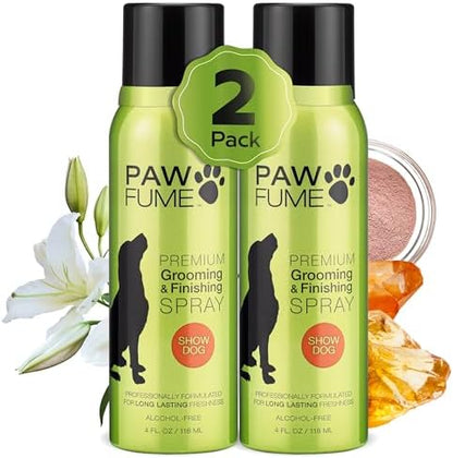 PAWFUME Dog Perfume Spray Long Lasting, Show Dog, 2-Pack by Pawfume