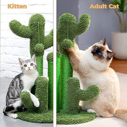 PAWZ Road Cat Scratching Post 23” Cactus Cat Scratcher with Toy Ball - Image 6