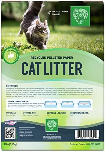 Small Pet Select Recycled Paper Cat Litter, Non-Clumping, 20 lb - Image 5