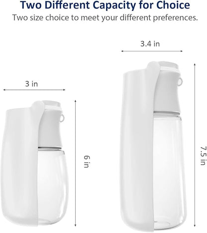 WePet Foldable Portable Dog Water Bottle Puppy Water Dispenser with Drinking Feeder, 19 OZ, High-Temperature Resistant Leak Proof for Pets Outdoor Walking, Hiking, Travel, Food Grade Plastic BPA Free