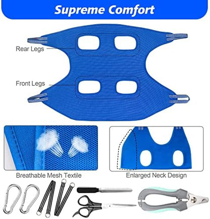 Ateson Pet Grooming Hammock, Dog Grooming Harness for Nail Trimming, Size M - Image 6