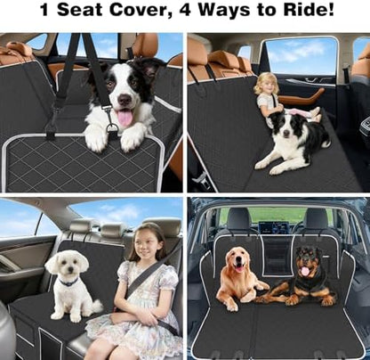 PetJoy Dog Car Seat Cover – 600D Heavy Duty Waterproof & Scratch-Resistant, Non-Slip Rear Seat Protector for Dogs, Fits SUVs, Trucks, Cars - Image 3
