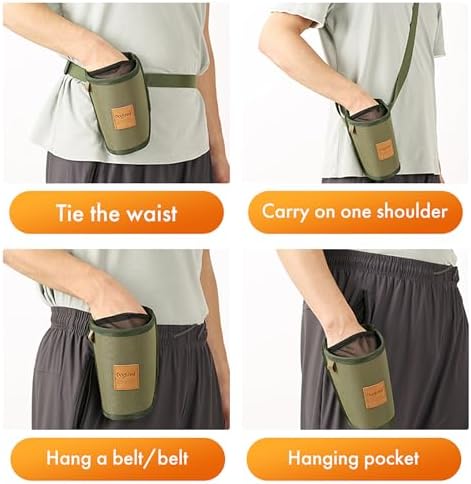 Portable Dog Treat Pouch for Training - Outdoor Waist Pack with Medium-Stiff Polyester, Leash Clip & Zippered Pocket for Pet Treats/Rewards (Grey) - Image 5