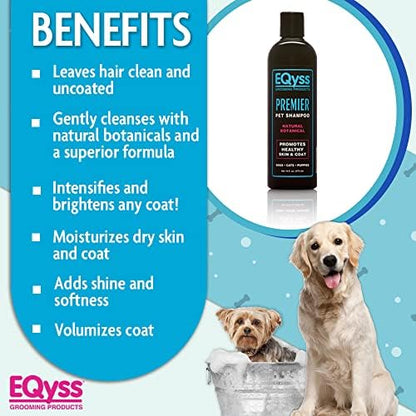 EQyss Premier Pet Shampoo - Cleanses & Moisturizes Coat, Adds Volume, Intensifies Colors, Residue-free Finish - For All Dogs, Cats, Puppies (16 oz) - Image 3