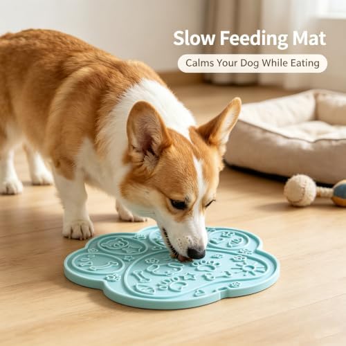 Dog Cat Slow Lick Mat, 2-Pack Paw BPA-Free Silicone Suction Cups - Image 4