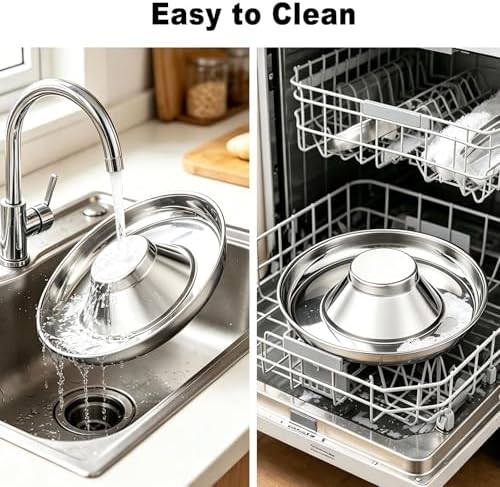 Stainless Steel Multi-Pet Feeding Bowl for Small Medium Large Dogs & Cats - Image 5