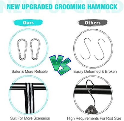 ATESON Dog Grooming Hammock - Upgrade Pet Grooming Harness for Nail Trimming (L 50lb), Dog Sling for Nail Clipping, Dog Hanging Holder Hanger for Cutting Nail with Nail Clippers - Image 5