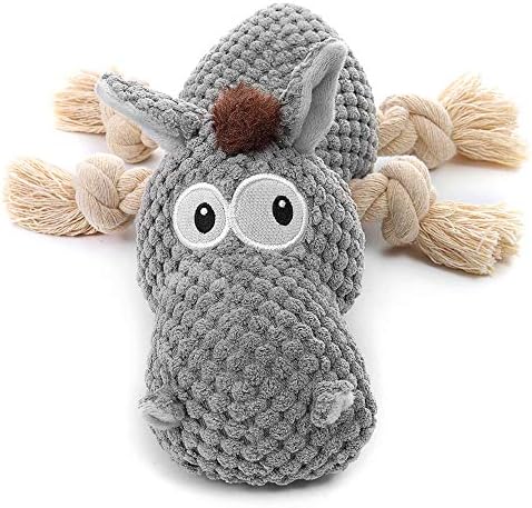 Sedioso Dog Toy, Large Dog Squeaky Toys, Stuffed Animal Dog Plush Toy for Puppy, Small, Middle, Large Dogs (Donkey(Grey)) by Sedioso