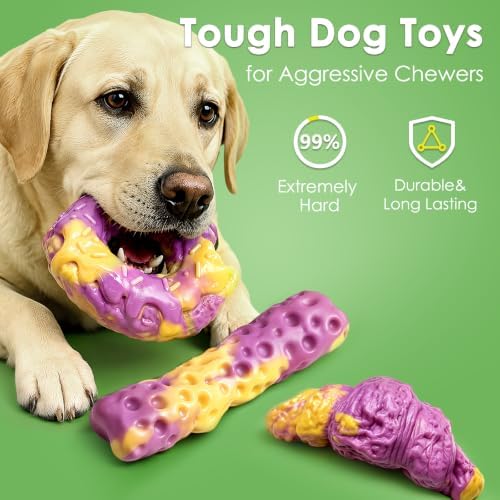Fuufome Dog Toys for Aggressive Chewers: Dog Chew Toys for Medium Large Dog - Image 3