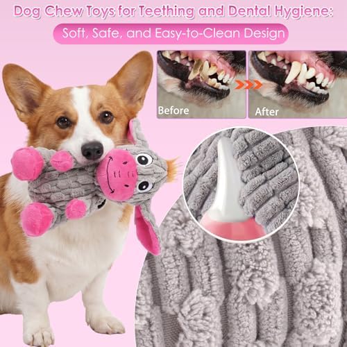 Squeaky Plush Dog Toy with Crinkle Ears for Small and Medium Dogs - Image 4