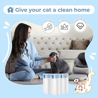 120 Pack Cat Litter Bags Liners For Neakas M1 Pet Pivot 11/12 - Image 6