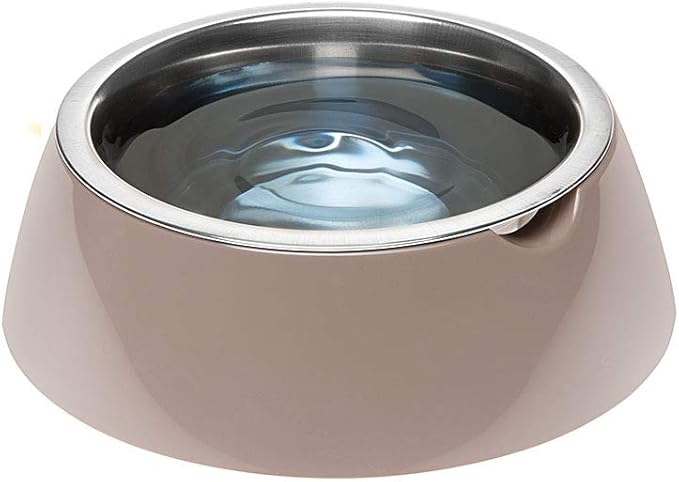 Stainless Steel Dog Bowl with Plastic Base by Ferplast