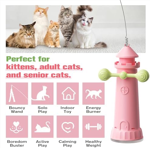 Interactive Cat Toys Play Chase Exercise, Powerful Cat Suction Cup Toy - Image 3