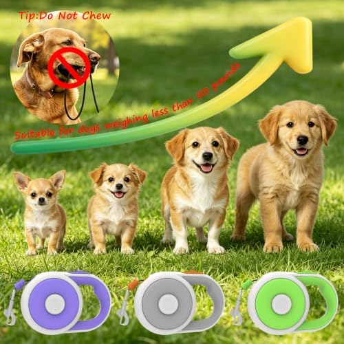 16Ft Retractable Dog Leash for Small Medium Dog Up to 50lbs, Purple - Image 7