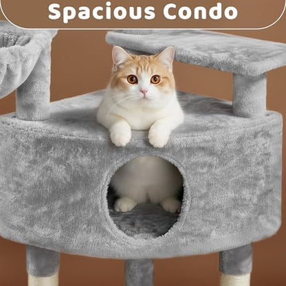 Yaheetech 46in Corner Cat Tree for Large Cats with Queen Size Top Perch - Image 5