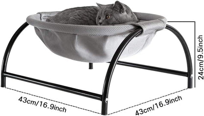JUNSPOW Cat Bed Dedicated Replacement Net Cover Soft Breathable (Gray) - Image 6