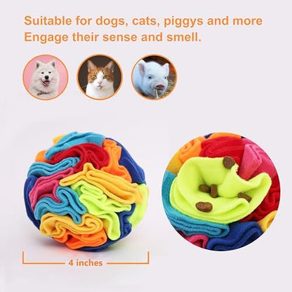 Ablechien Snuffle Ball - Snuffle Ball for Small Dogs, Interactive Dog Toys to Keep Them Busy, Puppy Dog Puzzle Toy with Storage Bag Machine Washable - Image 2