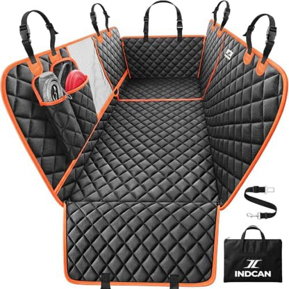 INDCAN Dog Car Seat Cover for Back Seat, Waterproof Hammock for Car & SUV by INDCAN