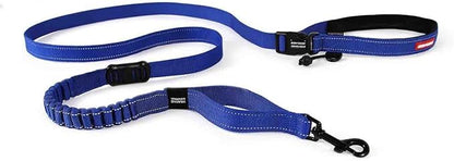 EzyDog Road Runner Hands Free Dog Leash – Waist Leash for Dog Walking, Jogging and Running with Zero Shock Bungee, Reflective Stitching, and Adjustable Waist (Blue)