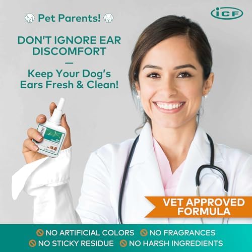 ICF Otodine Dog Ear Cleaner Solution Drops for Itchy Ears, Infections, Head Shaking, Scratching, Wax, Debris & Odor - Tris-EDTA Flush - Gentle & Safe for Cats & Puppies - 100ml - Image 6