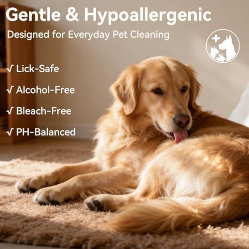 Pet Glove Wipes for Dogs & Cats, No-Rinse Bath Wipes - Image 6