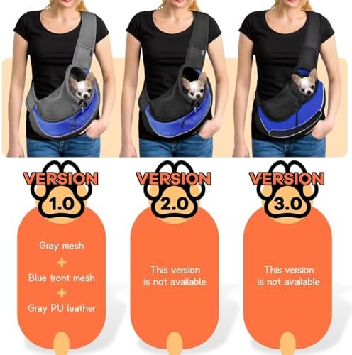 YUDODO Pet Sling Carrier for 5-9 lbs Small Dogs Cat Puppy Crossbody Carrier - Image 2