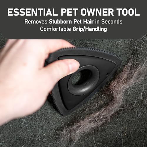 Maxpower Planet Dog Hair Remover, Reusable Fur Remover for Car Carpet, Cleaner Truck Detailing, Easy Use Car Detailing Mini Hair Removal Tool, Pet Removal Tool for Pet Fur (Black) - Image 3