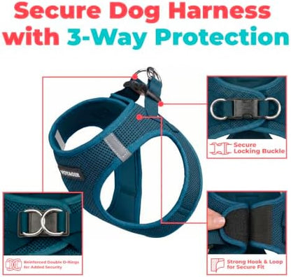 Voyager Step-in Air Dog Vest Harness - Blue, X-Large - Image 2