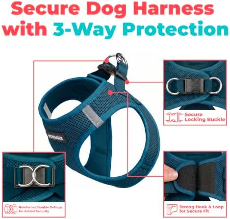 Voyager Step-in Air Dog Vest Harness - Blue, X-Large - Image 2