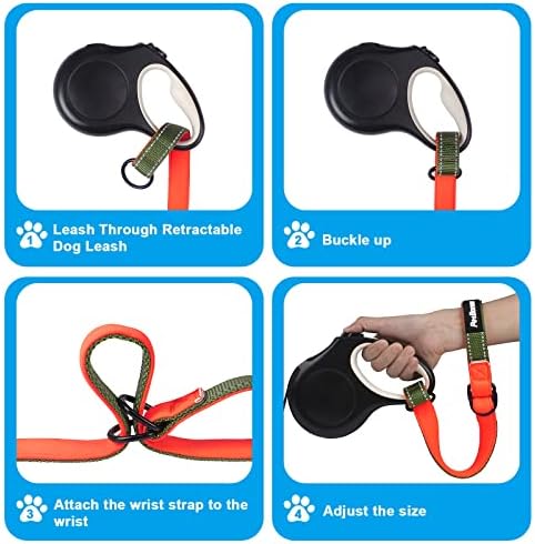 PetBonus Short Dog Leash, Safety Wrist Strap for Dog Retractable Leash - Image 5