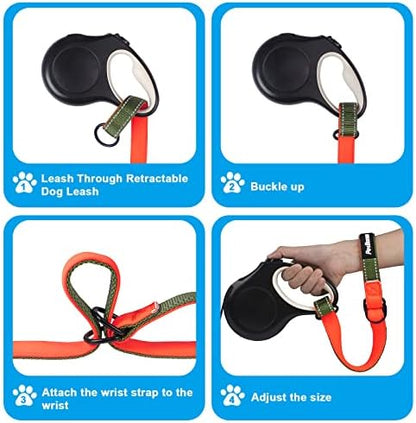 PetBonus Short Dog Leash, Safety Wrist Strap for Dog Retractable Leash - Image 5