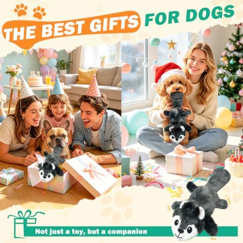 Fuufome Interactive Squeaky No Stuffing Crinkle Chew Toy for Dogs - Image 7