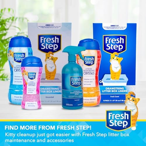 Fresh Step Cat Litter Crystals Deodorizer, Sweet Blossom Scent, 30 Oz - Image 6