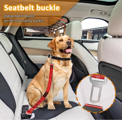 Laqibak Removable Dog Seat Belt Harness for Car, 3 in 1 Pet Seatbelt Leash - Image 3