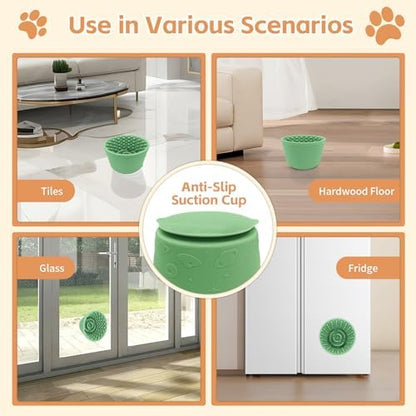 Dog Lick Bowl,Anxiety Relief Non-Slip Silicone Treat Bowl,Durable Anti-Choking Long-Lasting Enrichment Slow Feeder Licking Mat for Small Medium Large Breed,Freezable BPA Free Silicone Dishwasher Safe - Image 5