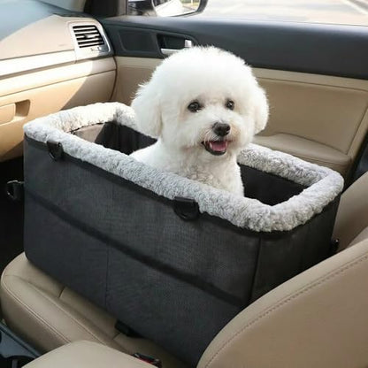 Center Console Dog Car Seat for Small Dogs Under 11 lb, 17.3 x 7.9 x 9.4 in by Petsfriend