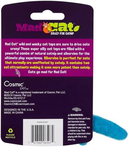 Mad Cat Shark Biter Ocean Themed Catnip and Silvervine Cat Toy, Pack of 1 - Image 5