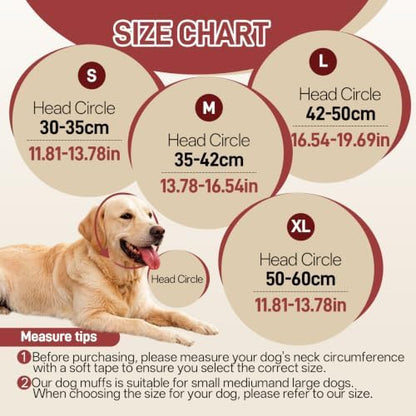 Dog Ear Muffs Noise Protection Calming No Shake Head Wrap Hematoma - Image 7