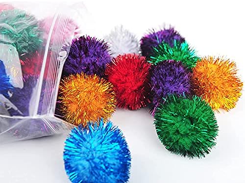20 Pcs Assorted Color Flash Balls Cats Toy Balls - Image 5