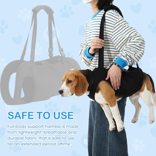 Shinylin Dog Carry Sling Emergency Backpack Dog Lift Harness, S - Image 4