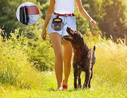 AMZNOVA Dog Treat Pouch Treatnow Dog Treat Bag, 3 Cups, Heather Black - Image 7
